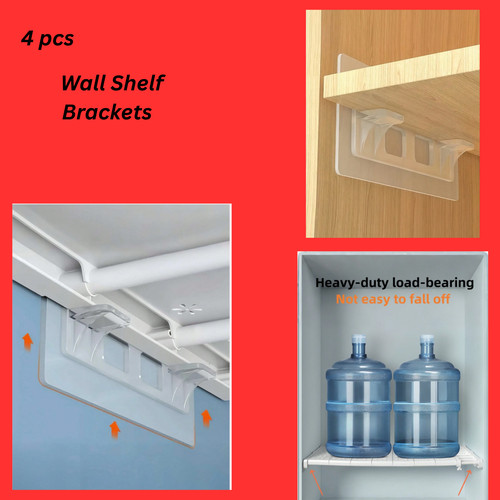 Drill wall shelf brackets - no,