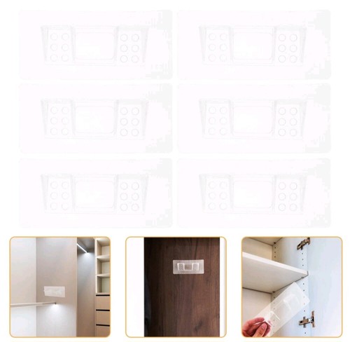 6pcs plastic shelf brackets - plastic,