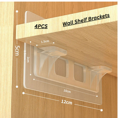 Drill wall shelf brackets - wall,