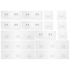  15 Pcs Plastic Cabinet Shelf