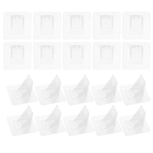 Clear adhesive plastic shelf - clear,
