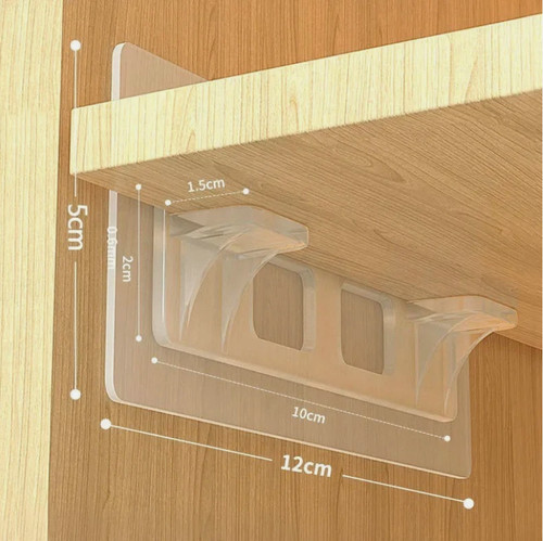 Drill wall shelf brackets - no,