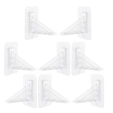  8 Pcs Adhesive Brackets for